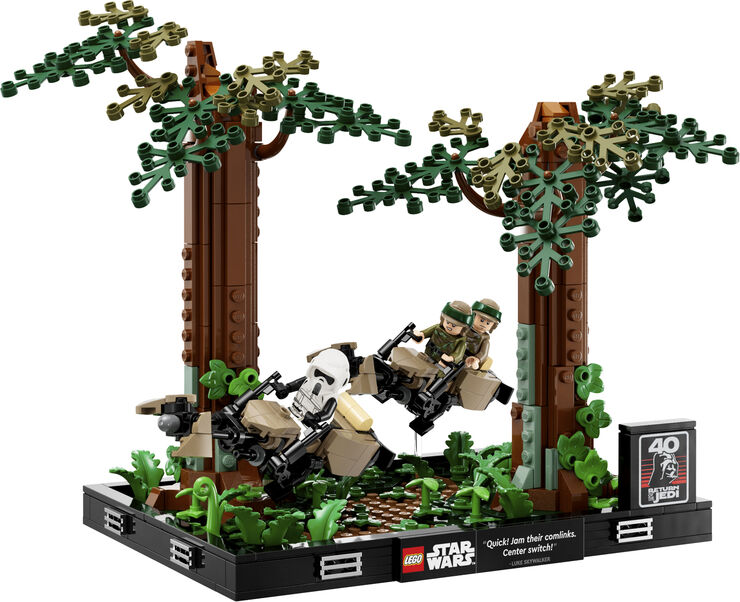 Star Wars Diorama m/ Speederjagt på Endor 75353