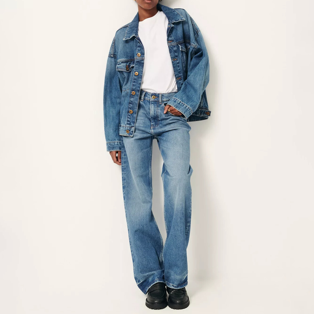 SESSUN<br>Colete jeans oversized, COSTELLO