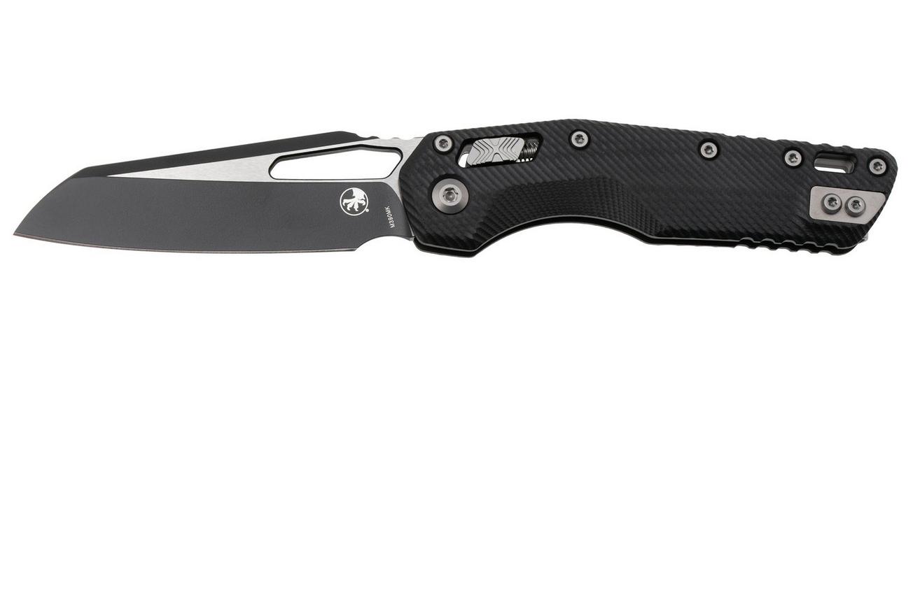 Microtech MSI Standard Issue 210-1FLGTBK, Two Tone Black M390MK, Fluted Black G10 zakmes