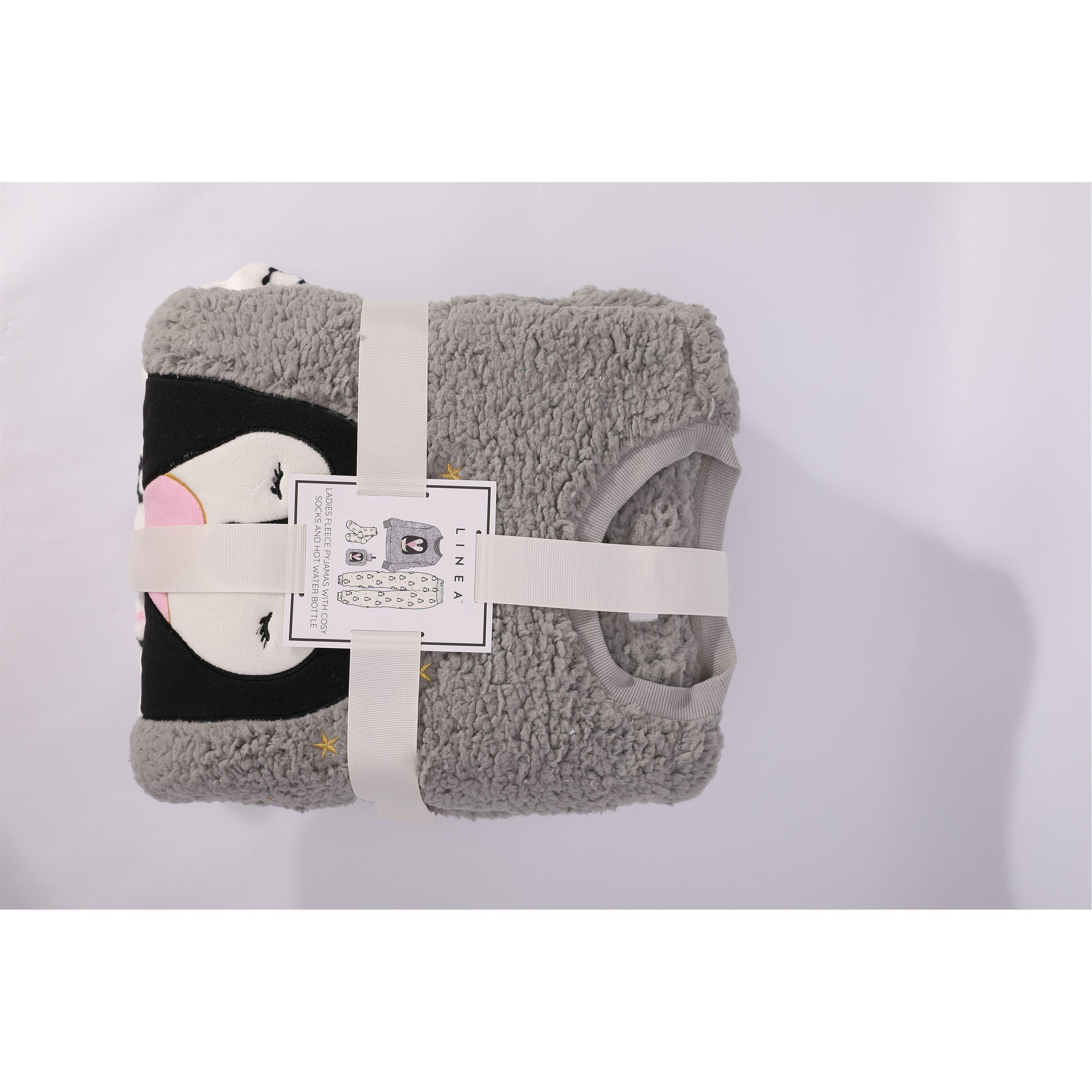 Linea Ladies Penguin Pyjama and Hot Water Bottle Gift Set