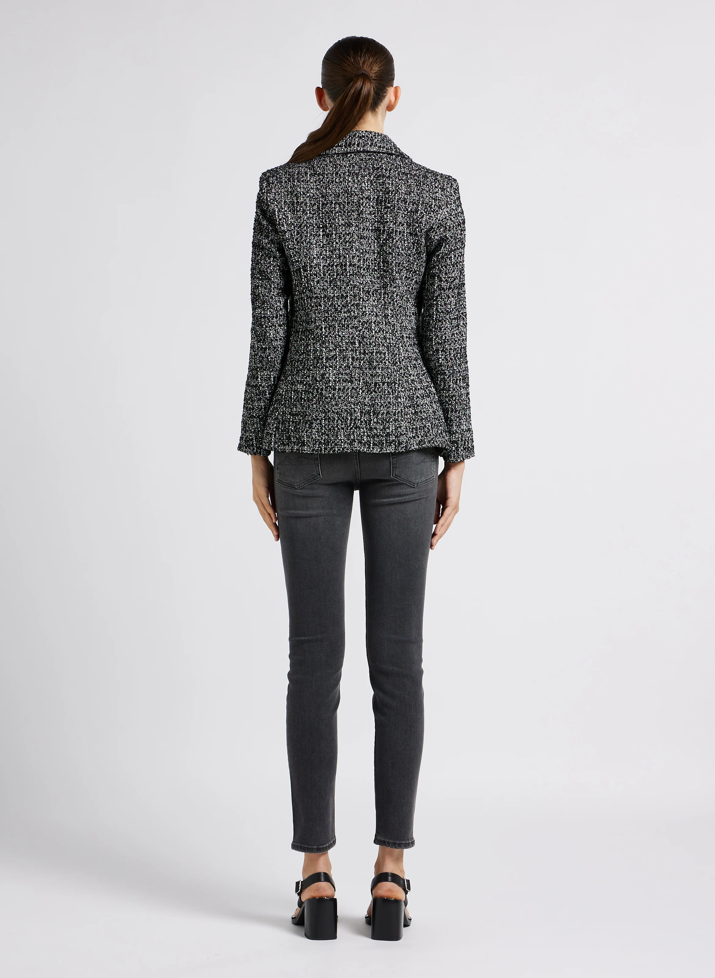 MERLINO - Veste de tailleur en tweed | Gris