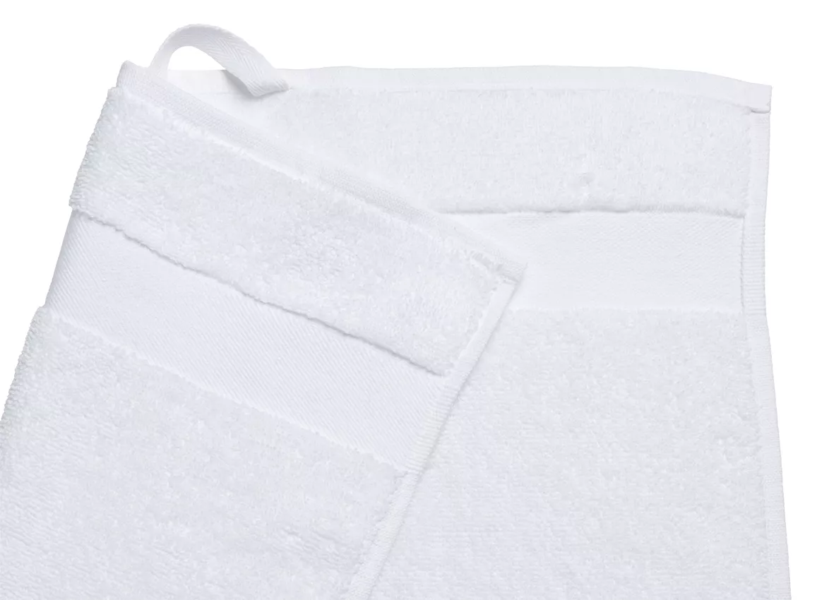 (6-tlg. Set) Baumwoll Frottierset Fresco Frottee Badezimmer Tücher inkl. Gästetuch / Handtuch / Duschtuch - Weiss
