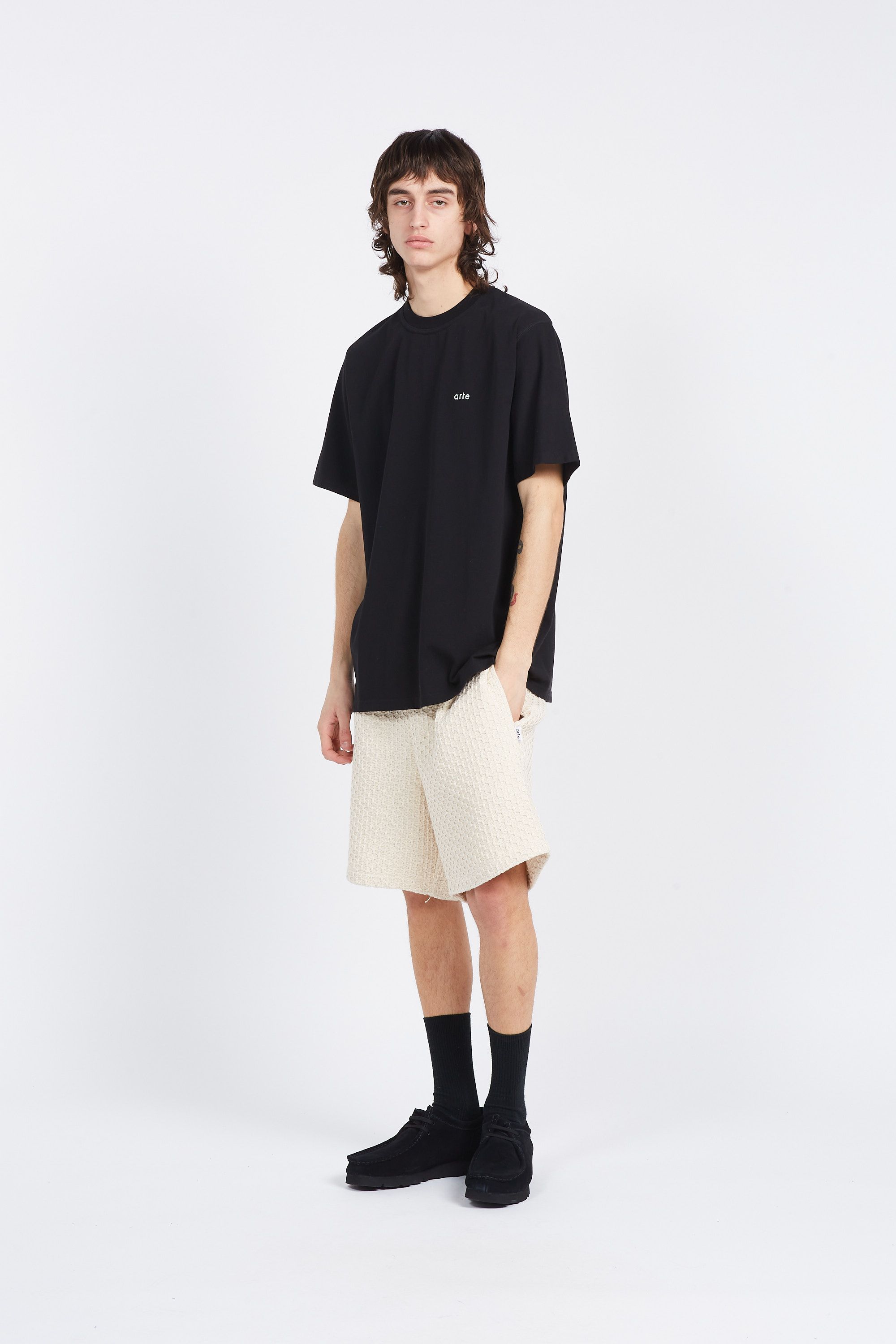 ARTE ANTWERP T-shirt Teo Back Rings T-shirt Noir