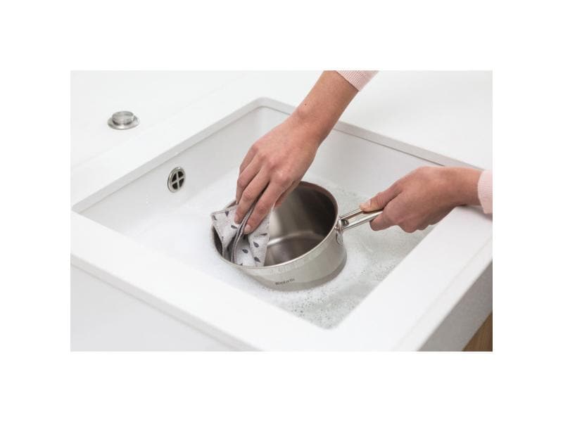 Brabantia Mikrofaser-Reinigungstuch 2 Stück, Light Mikrofaser-Reinigungstuch aus Mikrofaser