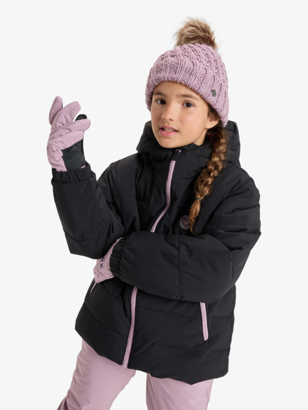 Snowyhill Puffy 10K Veste de snow technique Noir Fille 8-16 ans