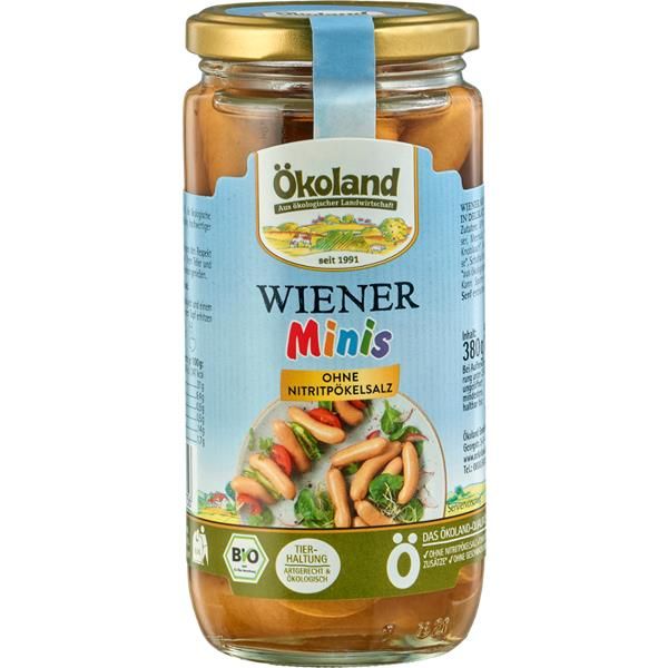 Okoland Mini Salsichas Porco Bio 180G
