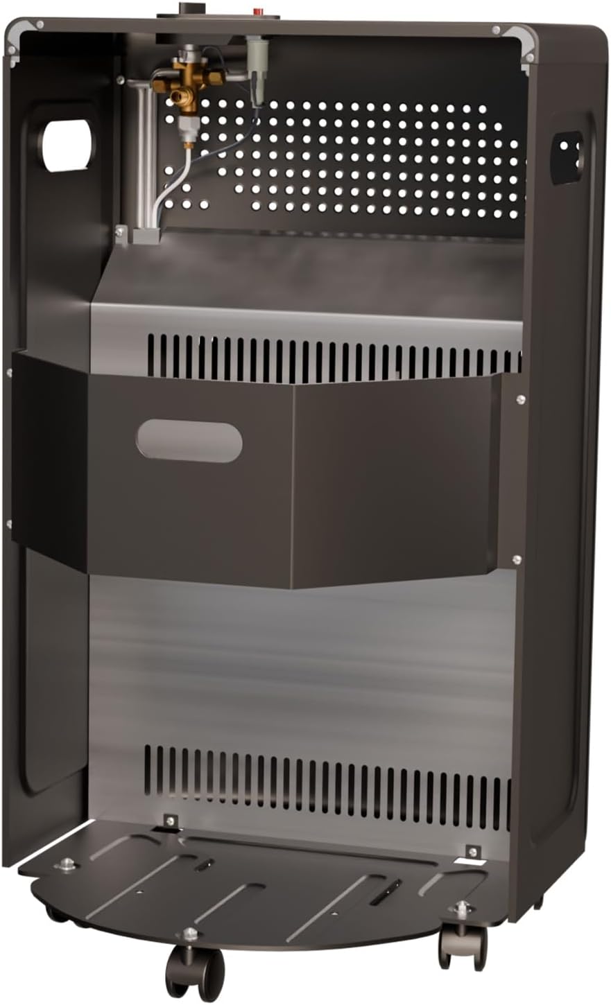 Tronitechnik® Heizgerät 4200 Watt 3 Stufen Gasheizofen Gasheizgerät Gasheizer Keramik Gasofen Gasstrahler für Gasflasche Propangas Heizer, Heizung inkl. Gasdruckregler mobil energiesparend