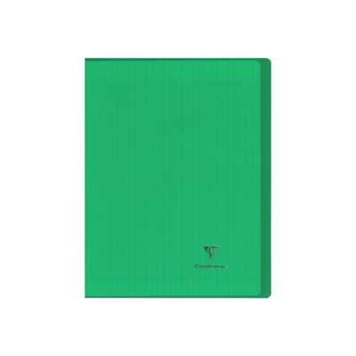 Clairefontaine Koverbook - Cahier polypro 24 x 32 cm - 48 pages - grands carreaux (Seyes) - disponible dans différentes couleurs