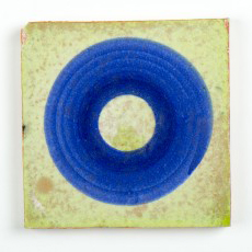 Handglasierte Kachel  'Rond', L 10 cm, B 10 cm von fischer's lagerhaus