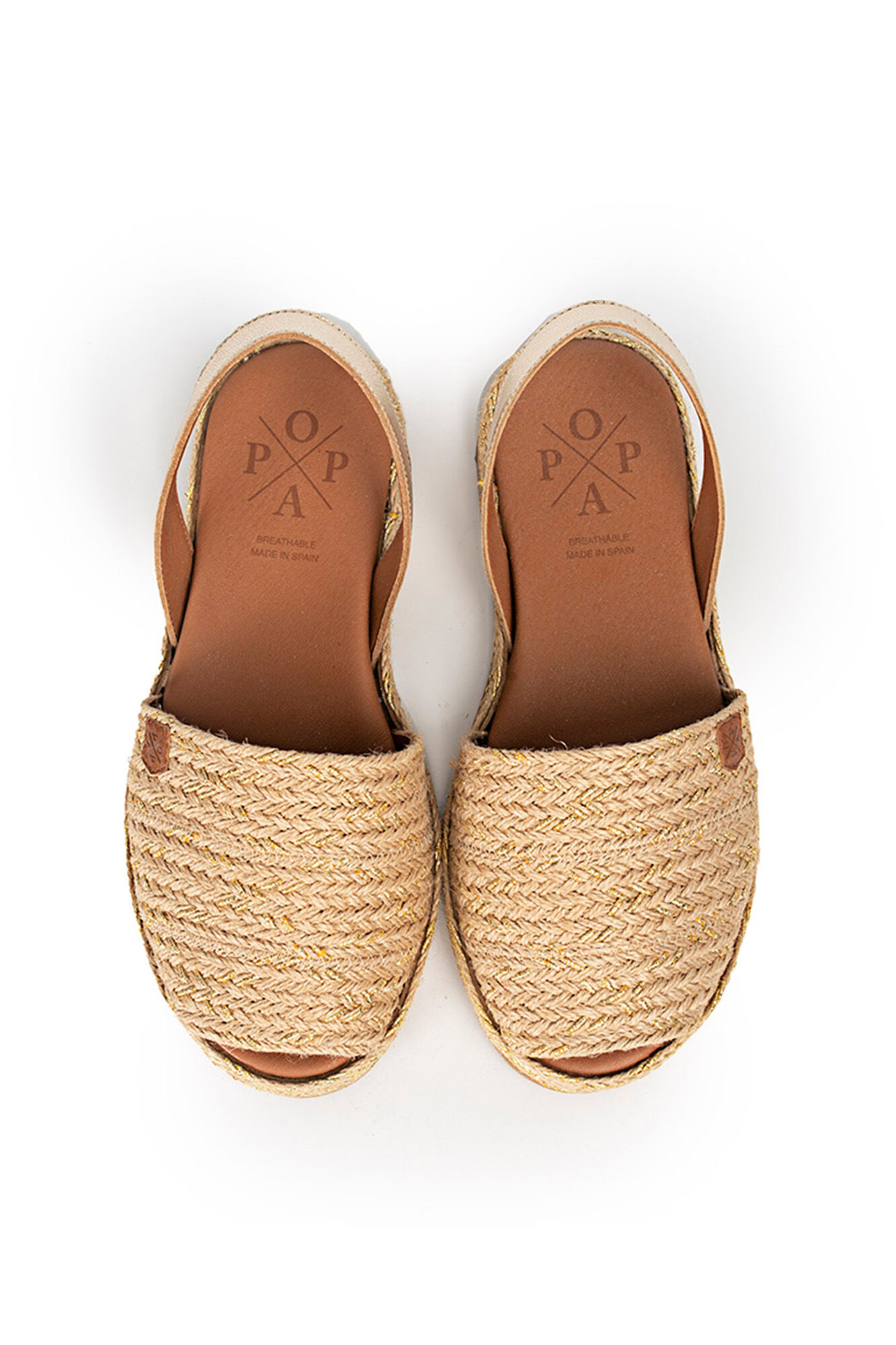 Menorquinas Falesia Chiara Gold Jute - amarelo
