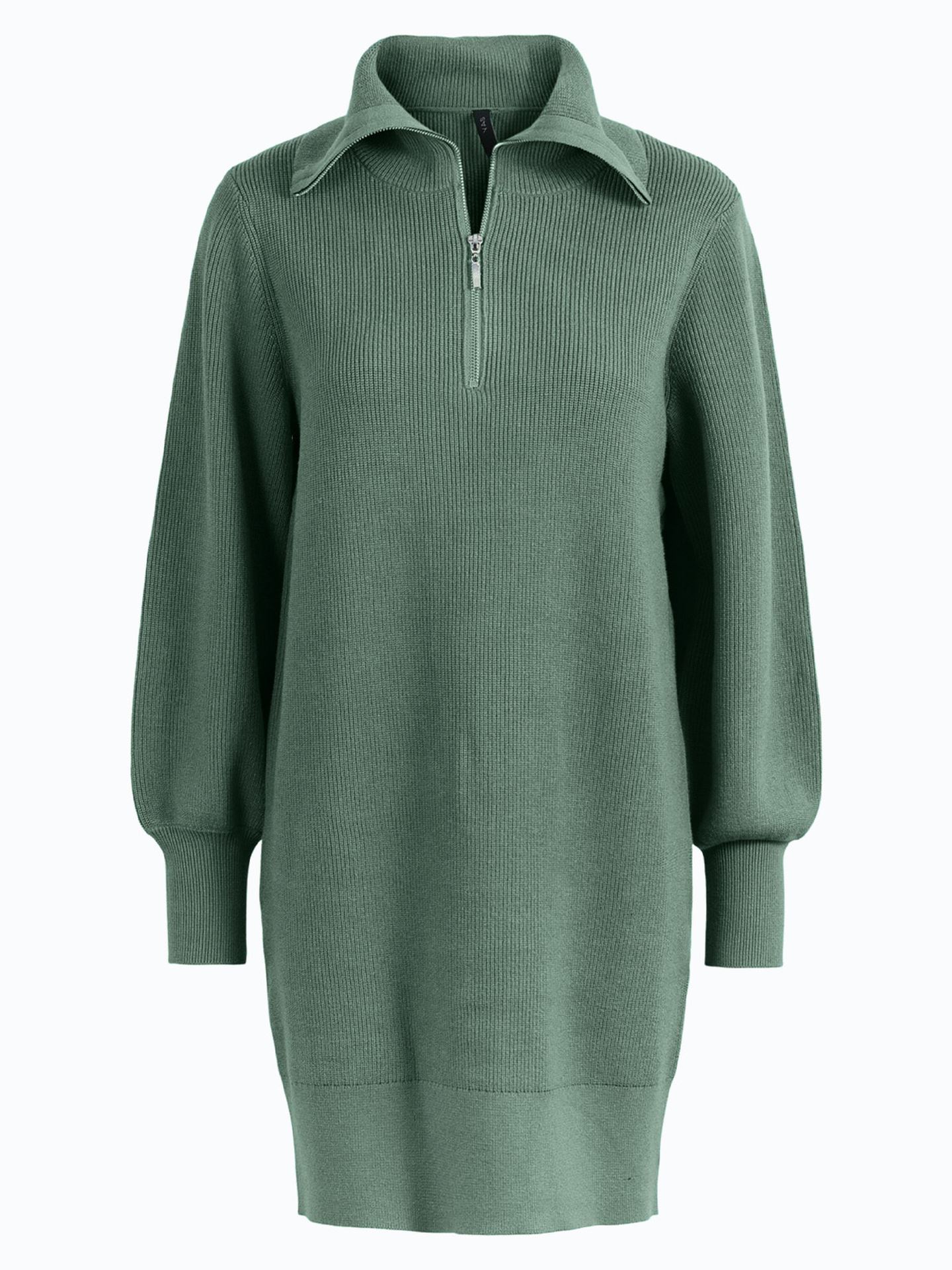 Dalma Long Sleeve Zip Knit Dress