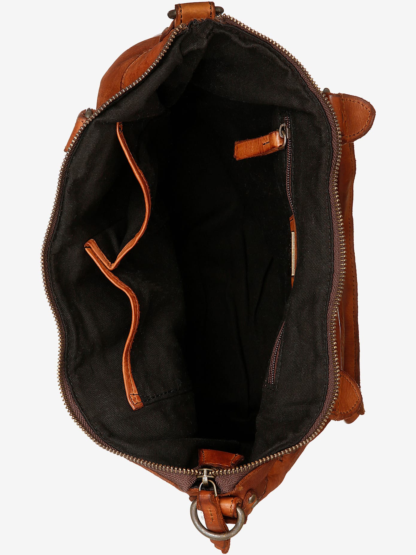 Cabas en cuir délavé