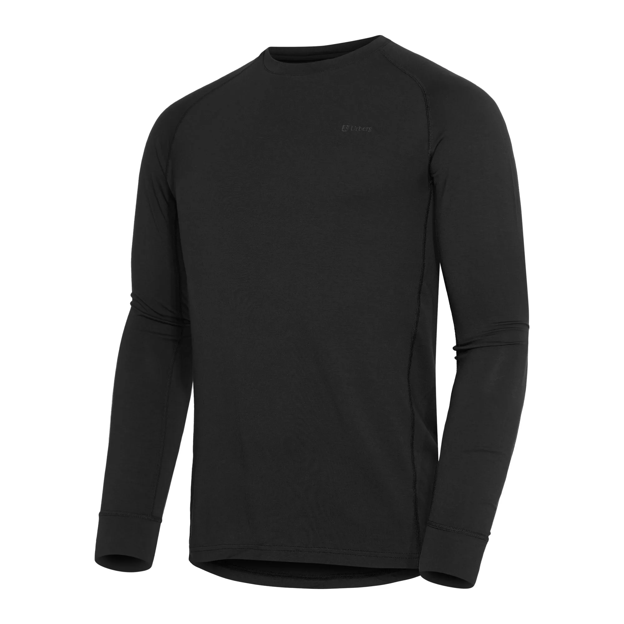 Urberg Men's Solid Tree Base Layer Top Black Beauty