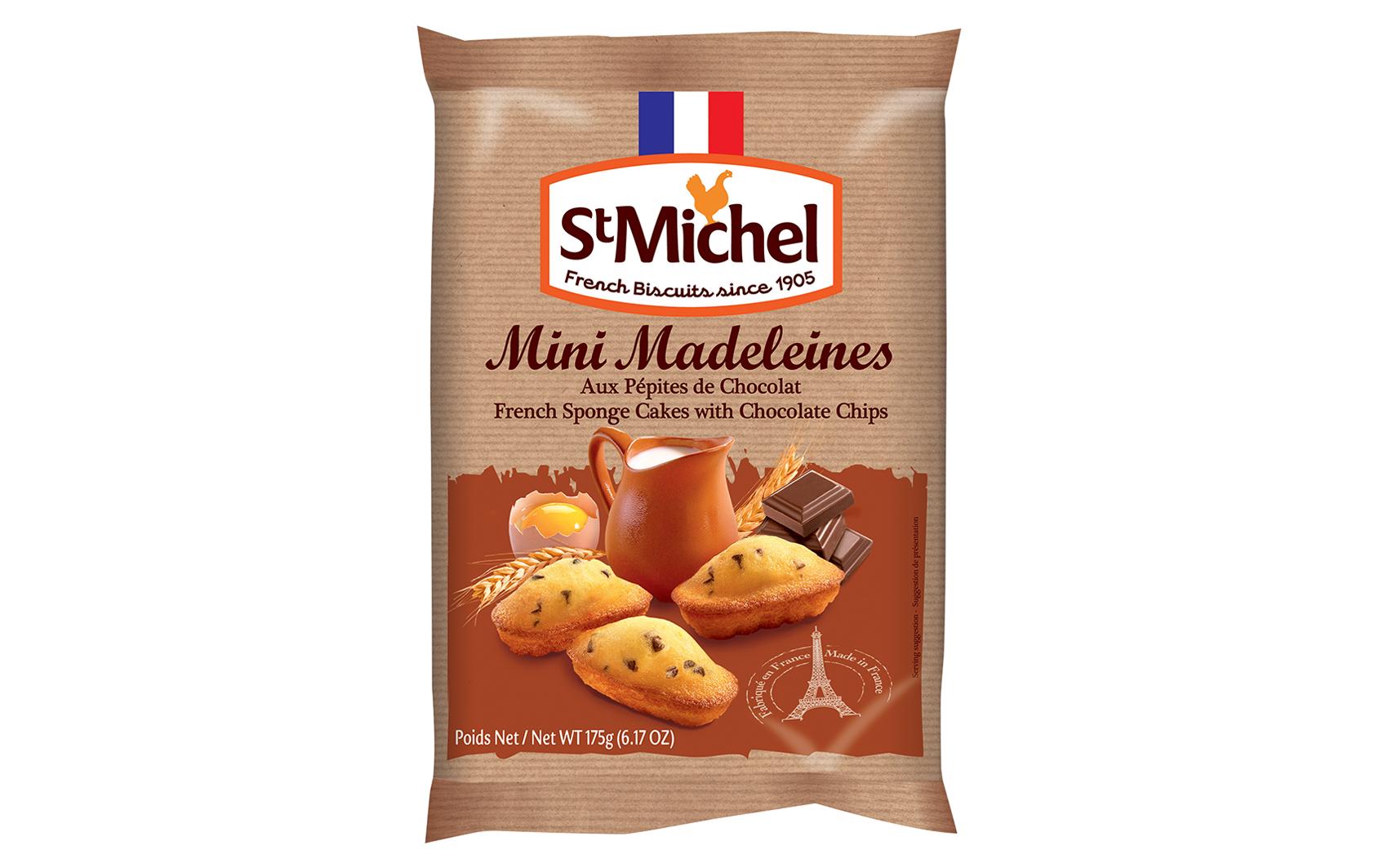Mini Madeleines mit Schokosplittern 175 gFranzösische Gebäckspezialität mit Schokolade