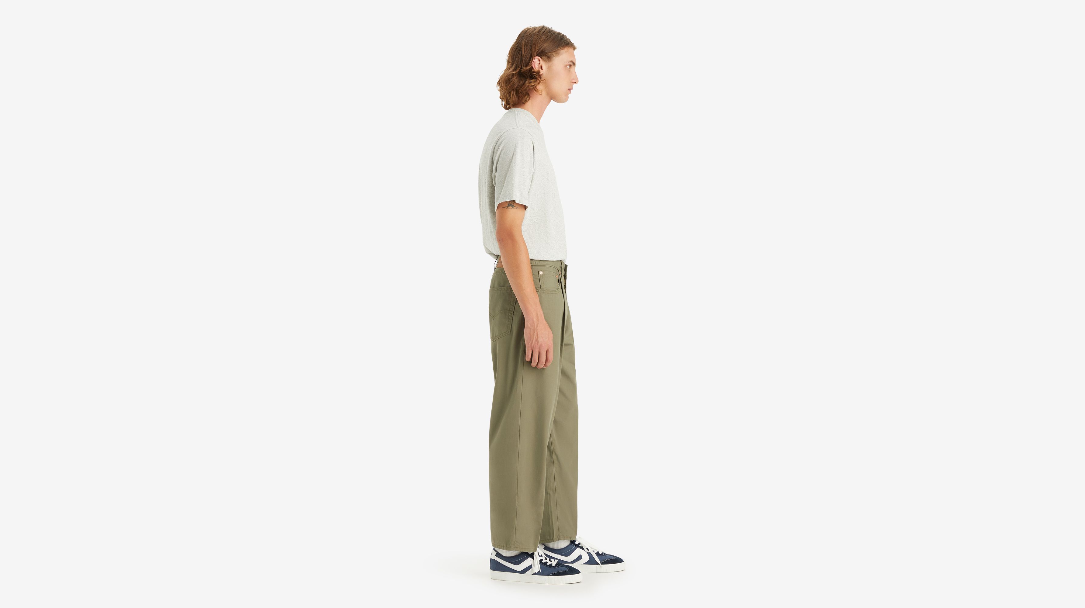 Pantalon crop à pinces 568™ Stay Loose Lightweight - Smokey Olive Lightweight - Gris