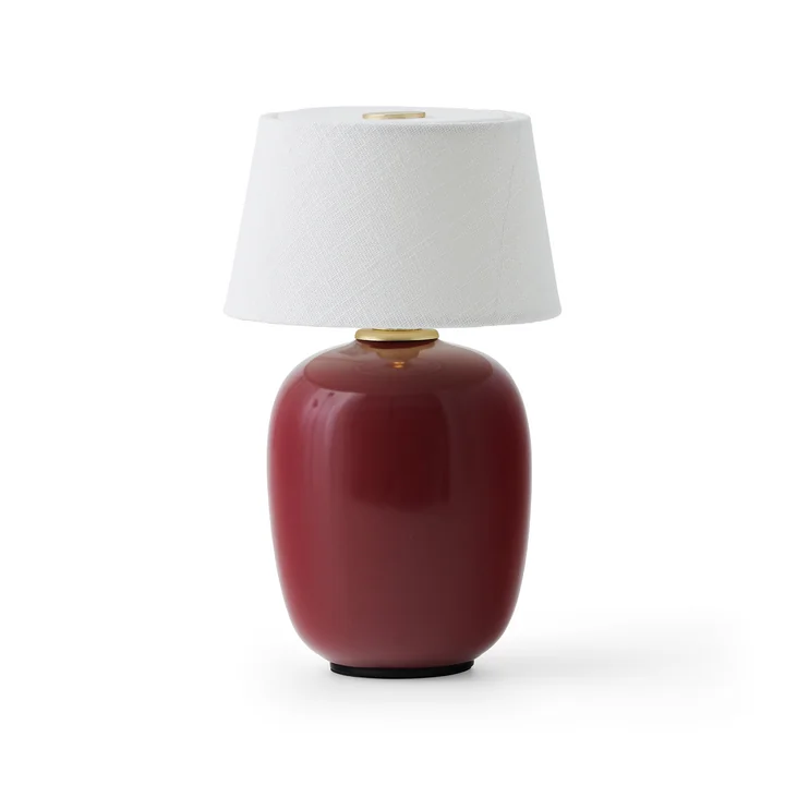 Audo - Torso Akkuleuchte, Ø 11,7 cm, ruby