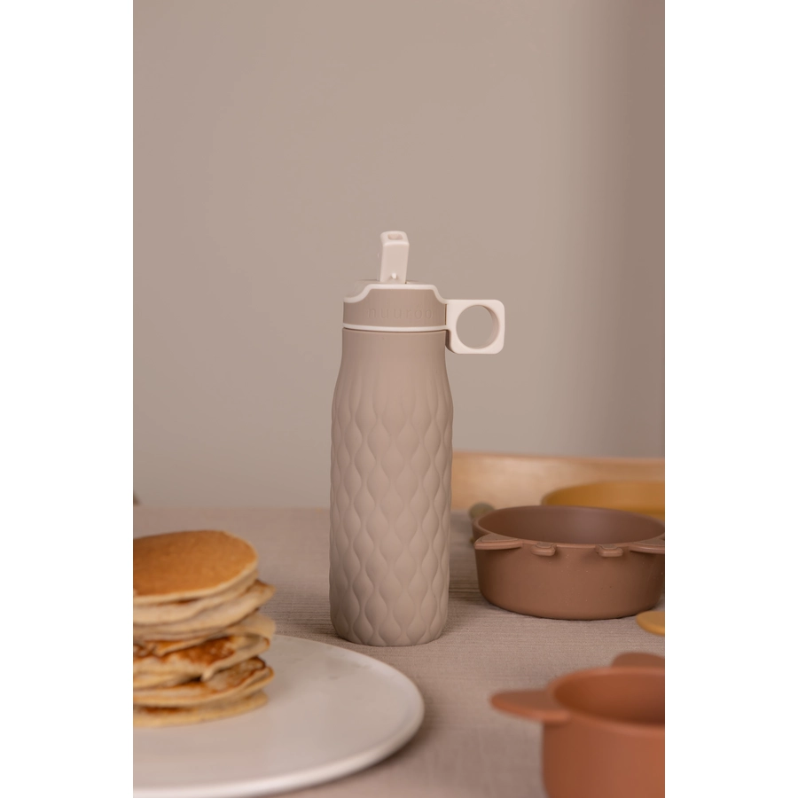 Nuuroo Trinkflasche Nima Silikon 400 ml Cabblestone