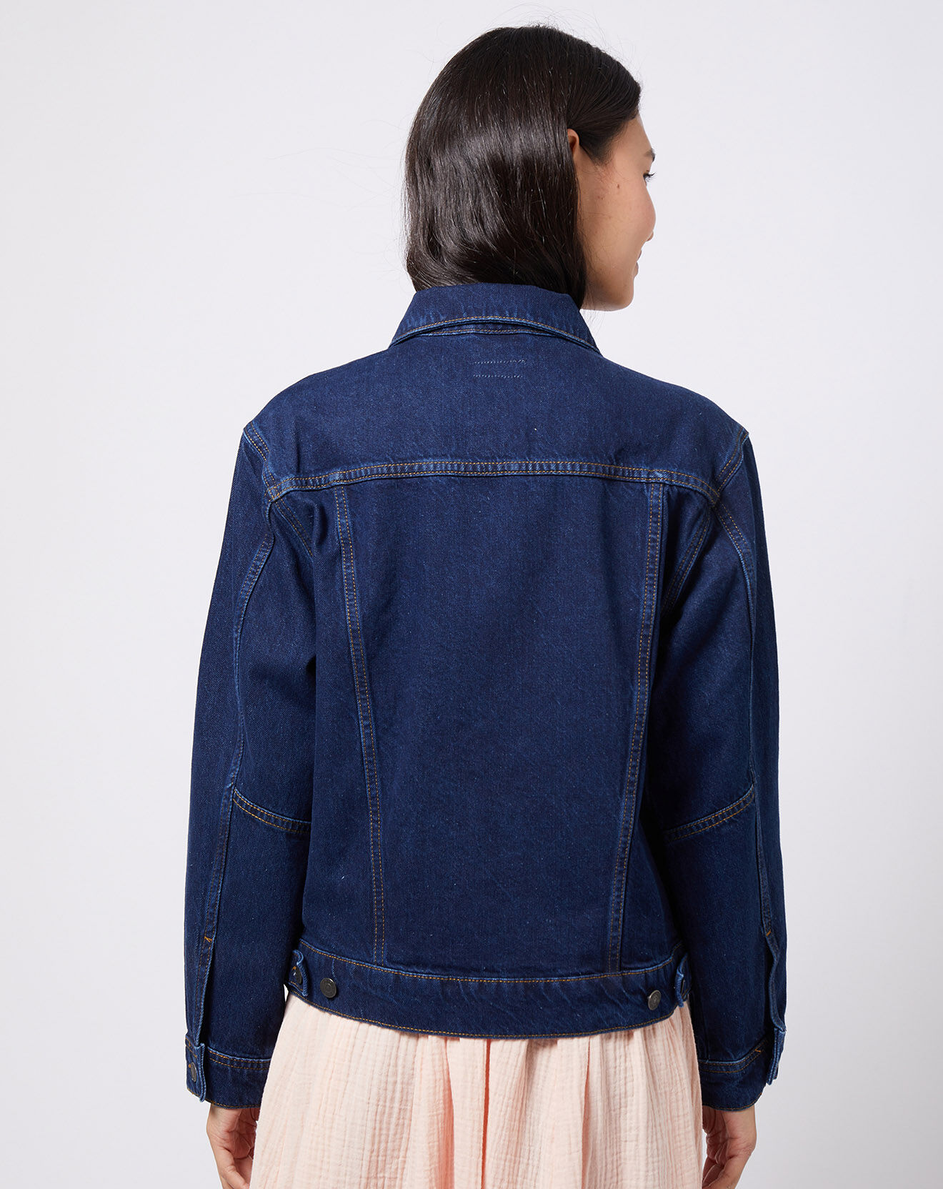 Esprit Veste en denim bleu foncé