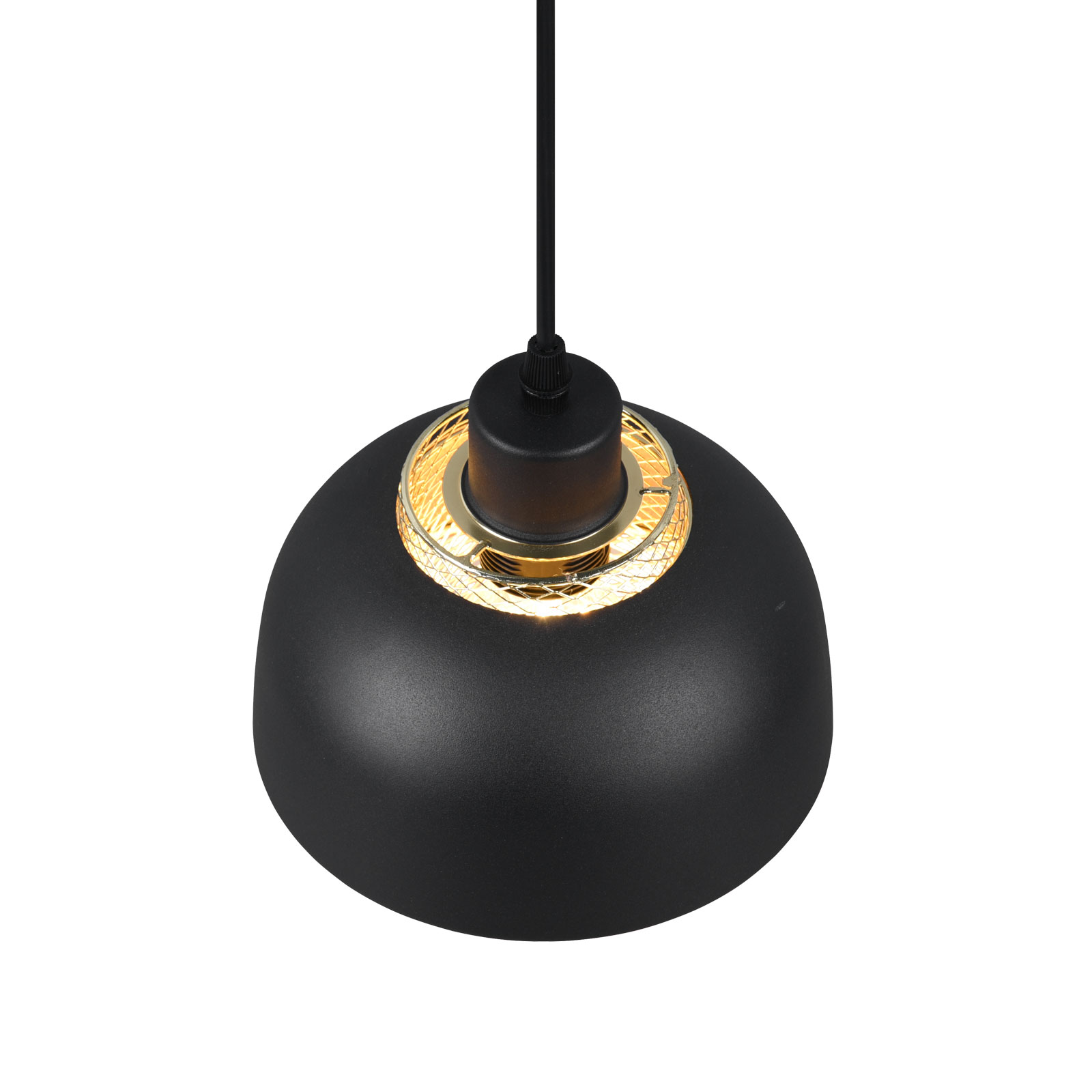 Pendelleuchte - schwarz-gold - Industrial Style - 18 cm