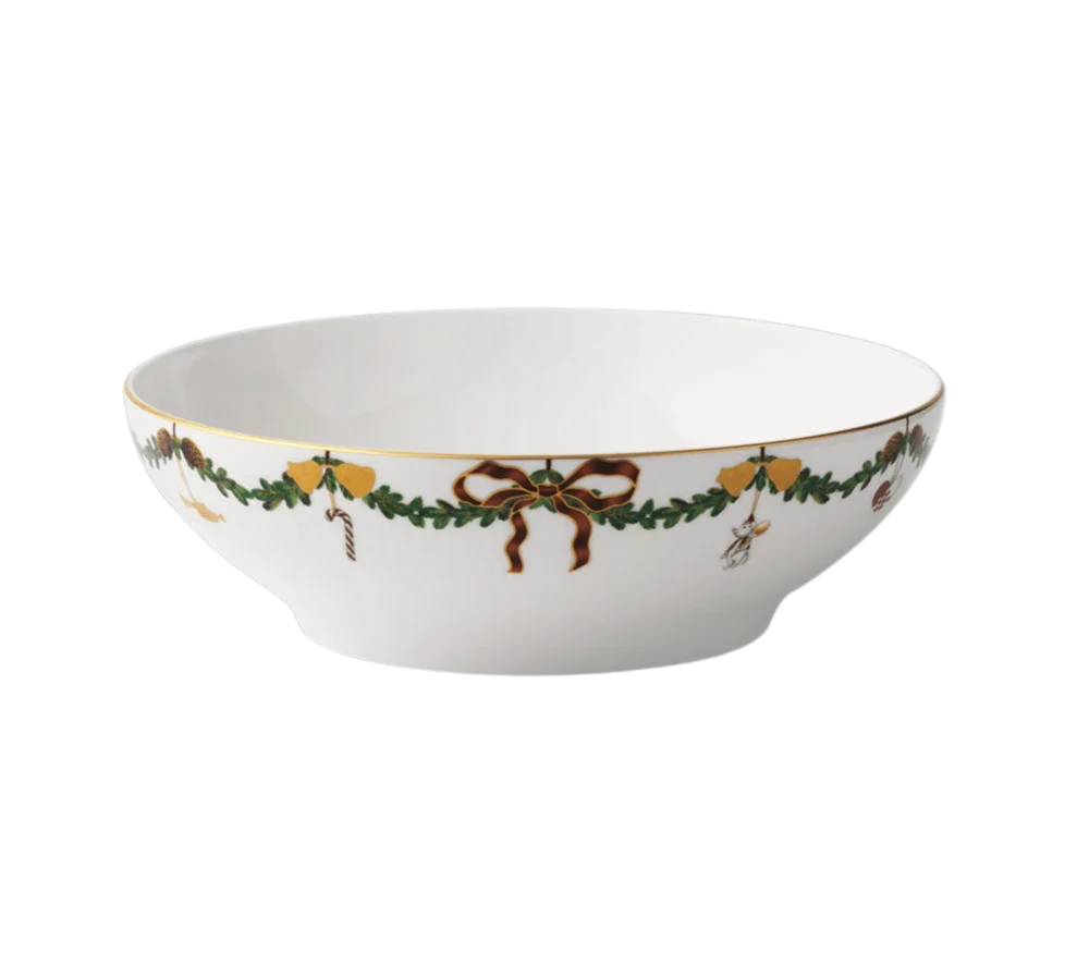 Royal Copenhagen  Stjerne Riflet juleskål - 220 cl