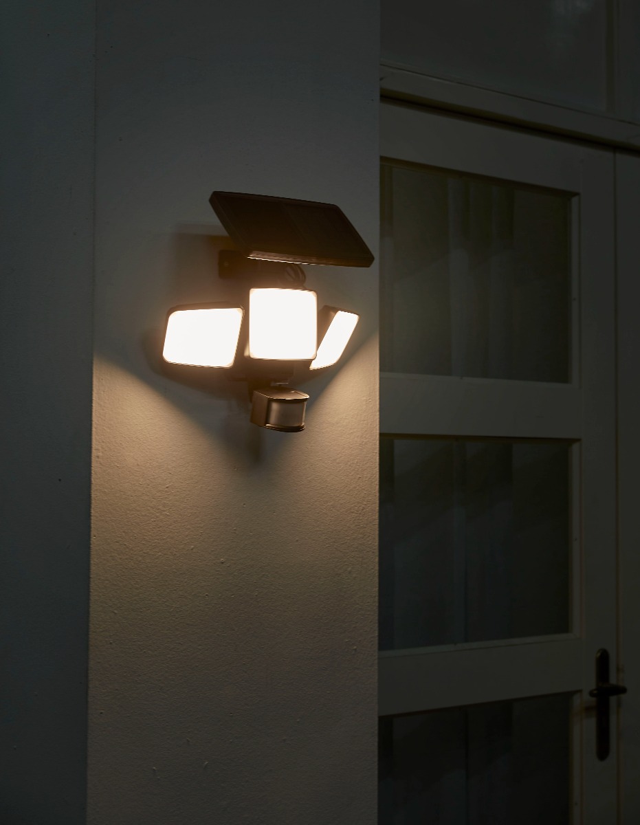 Luxform La Rioja solar wandlamp met bewegingssensor