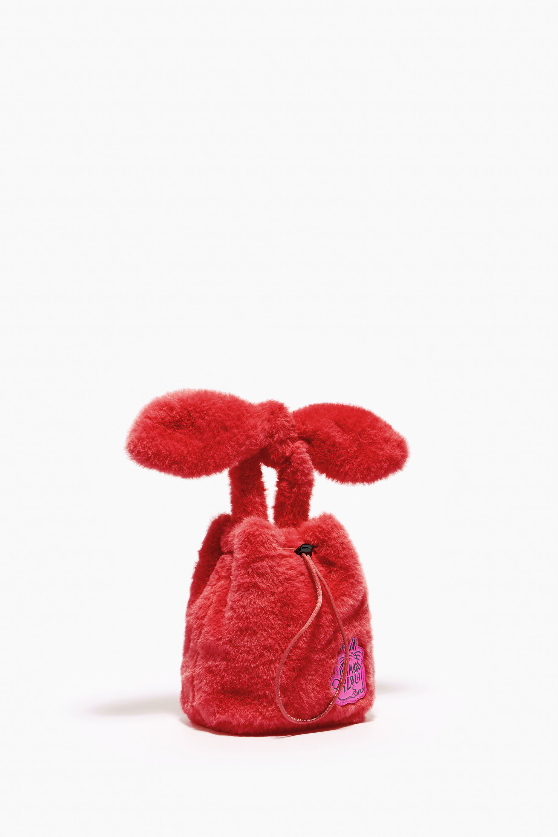 Bolsa com cabelo vermelho