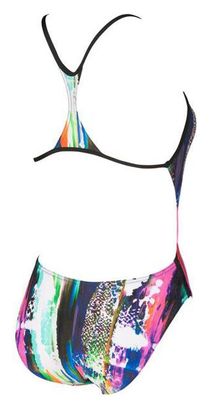 Maillot de Bain une piece Femme ARENA Vivid Booster Rose Noir