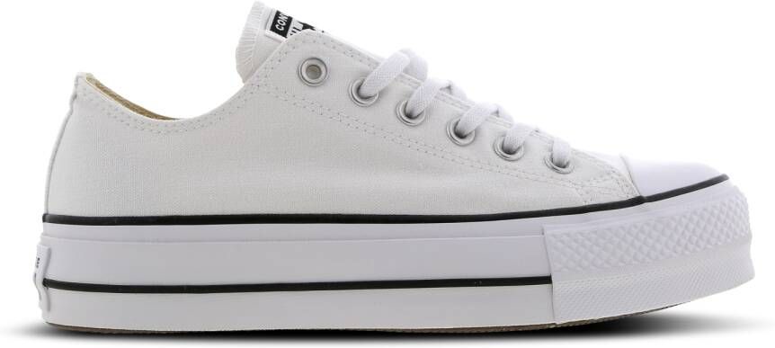 Converse Chuck Taylor All Star Platform Low Dames Schoenen White Textil Foot Locker