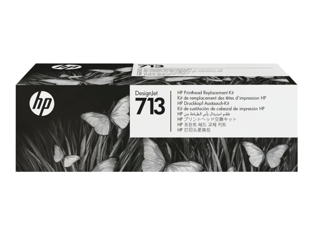 HP 713 - 4 pakker - gul, cyan, magenta, pigmenteret sort - original - DesignJet - printerhoved-udskiftningssæt - for DesignJet Studio, T210, T230, T250, T630, T650
