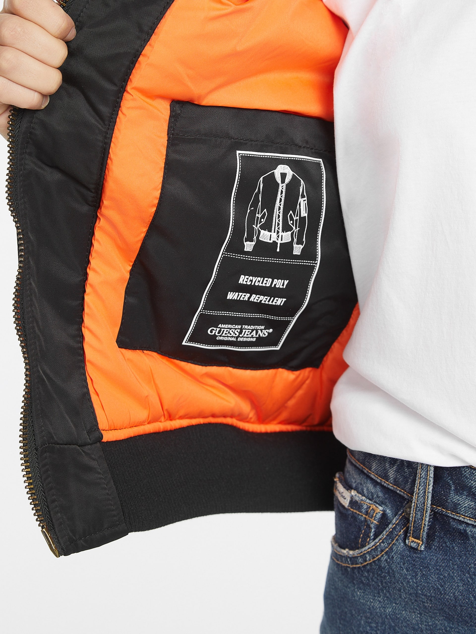 Jaqueta bomber de nylon