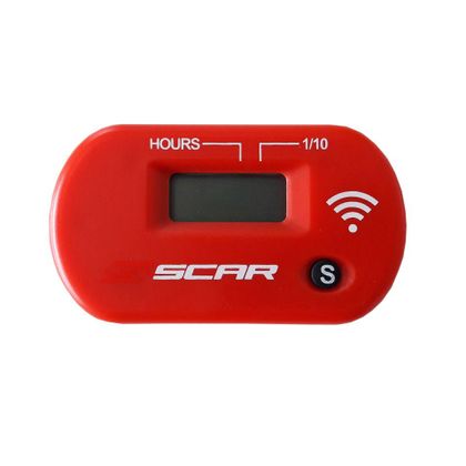 Compteur d'heures Scar SANS FIL Universel - Rouge
