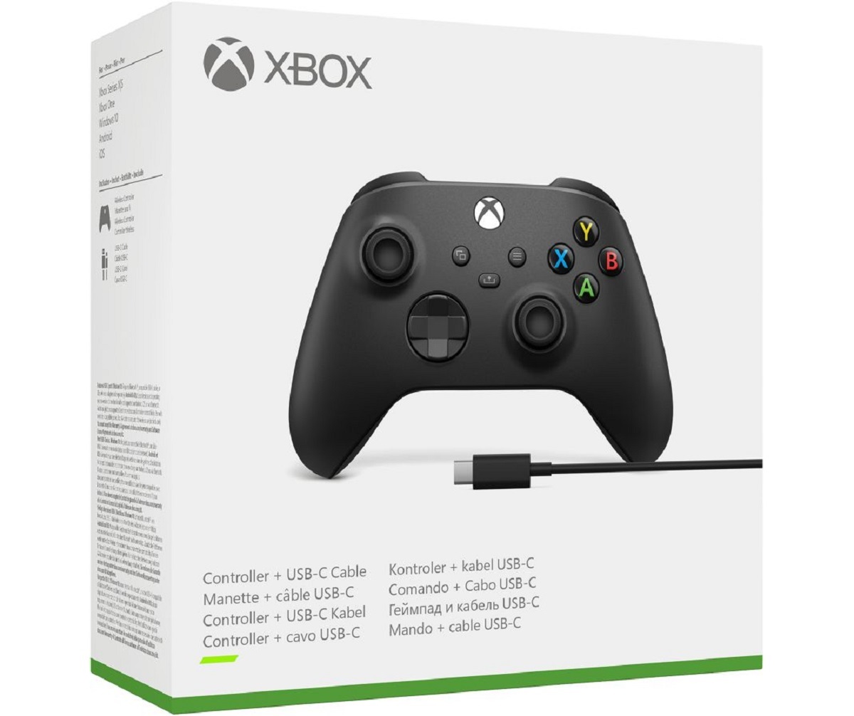 Microsoft Manette Xbox Series + câble USB-C pour PC - Noir