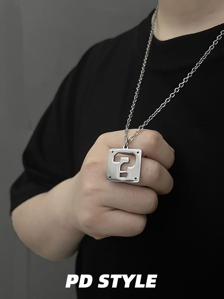 Elnge - Vraagteken Hanger Ketting