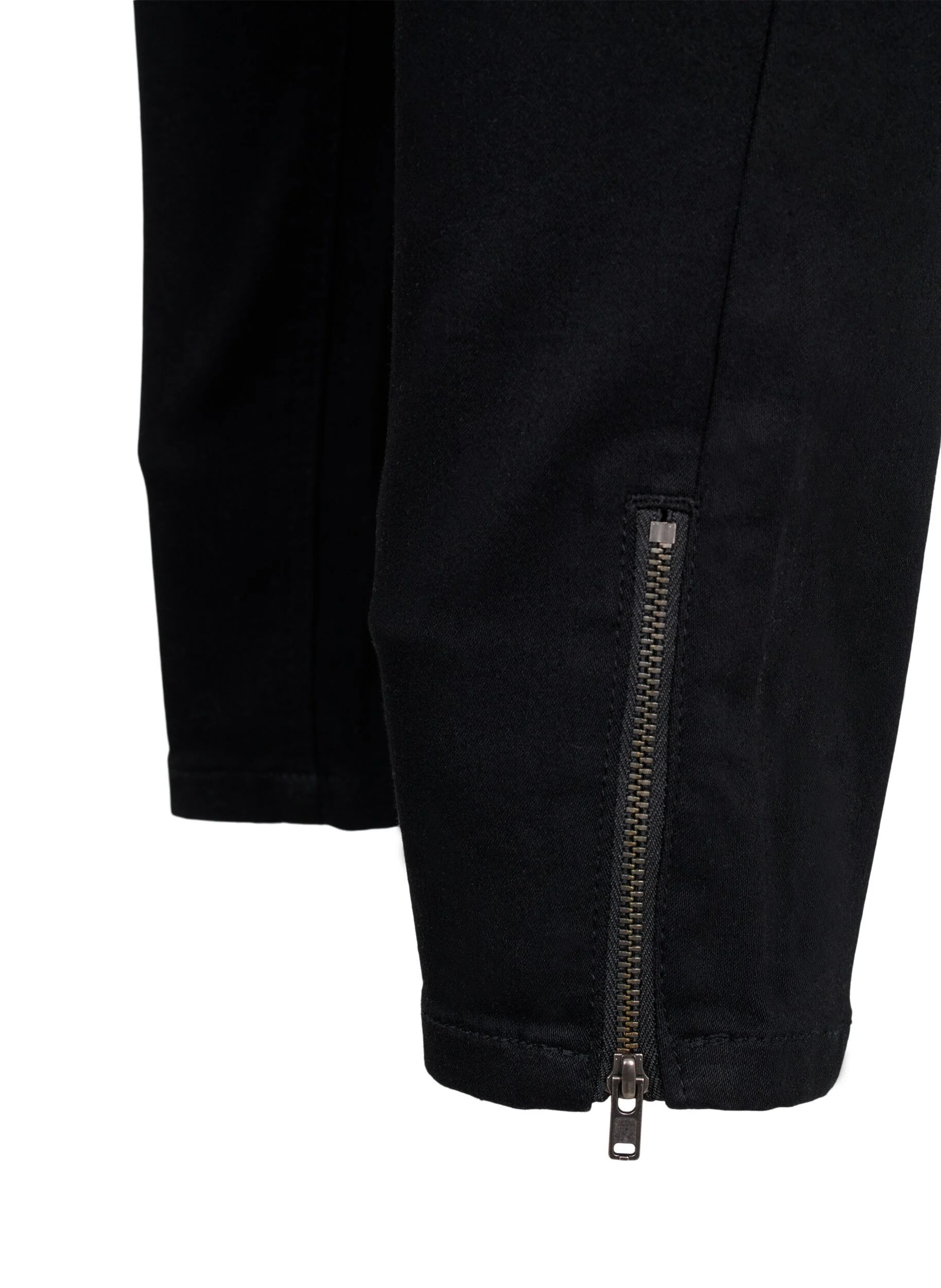Cropped Amy jeans med lynlås