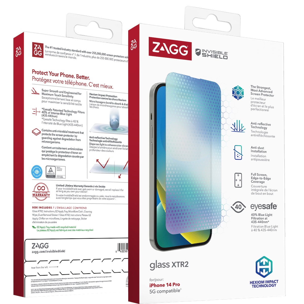 ZAGG InvisibleShield iPhone 14 Pro Skjermbeskytter Glass XTR2