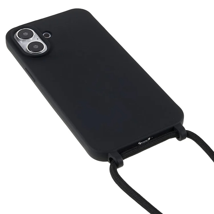 Handyhülle mit Band iPhone 16 schwarz