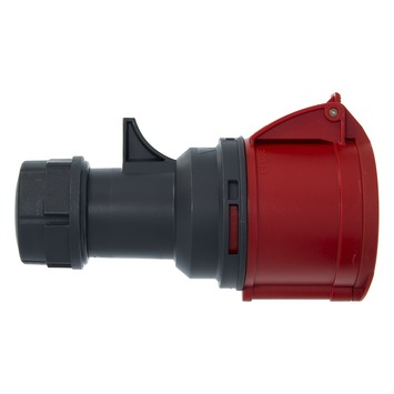 Cee Contrastekker 5-polig RA 32 A 400 V Rood