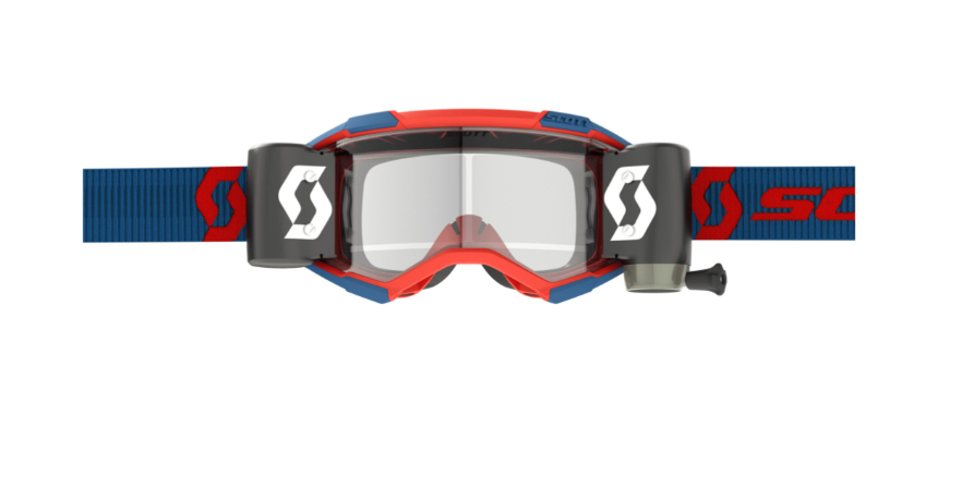 SCOTT Fury WFS Goggles, Mørkeblå/Neonrød