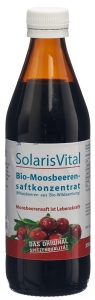 SOLARISVITAL Moosbeerensaft Bio Flasche, 330 ml
