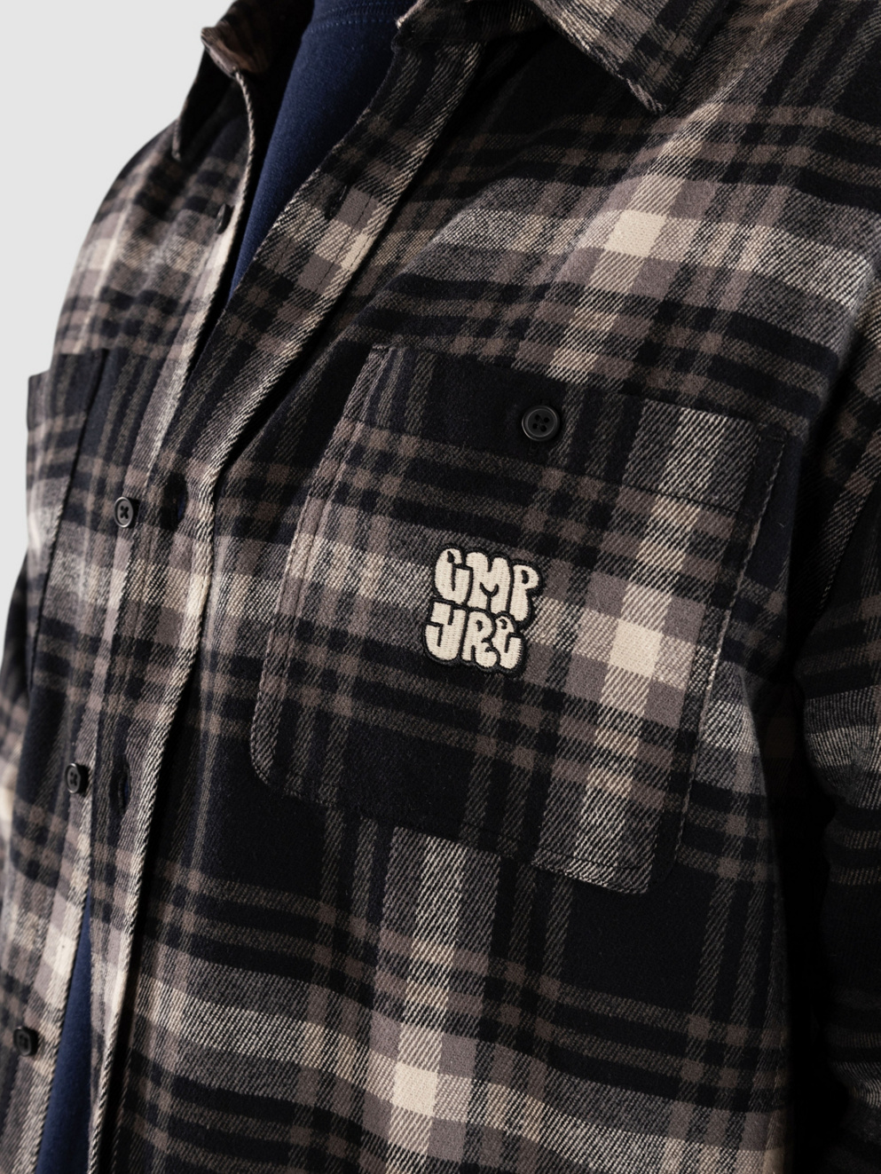 Empyre Browser Brushed Flannel Shirt black