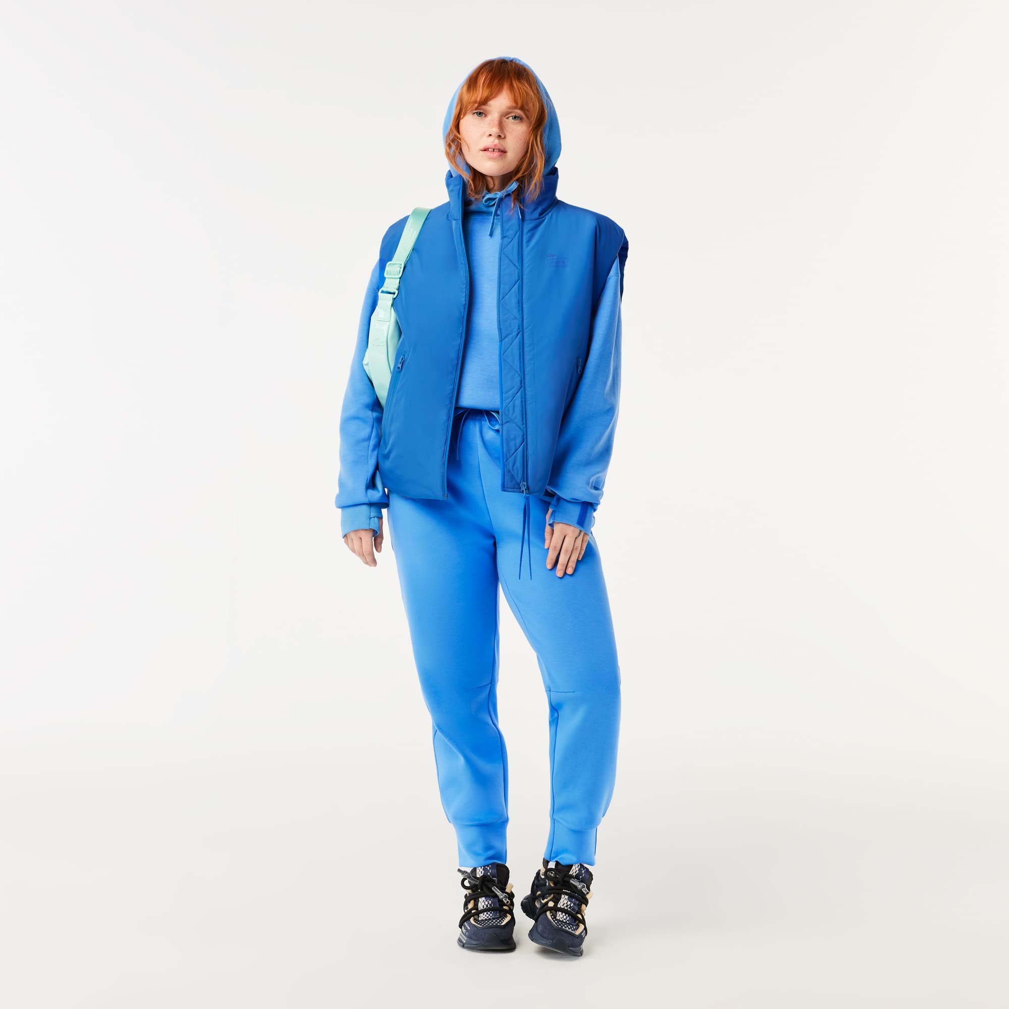 Pantalon de survêtement Jogger femme Lacoste en double-face Pantalons de survêtement - Bleu - Lacoste - Femme