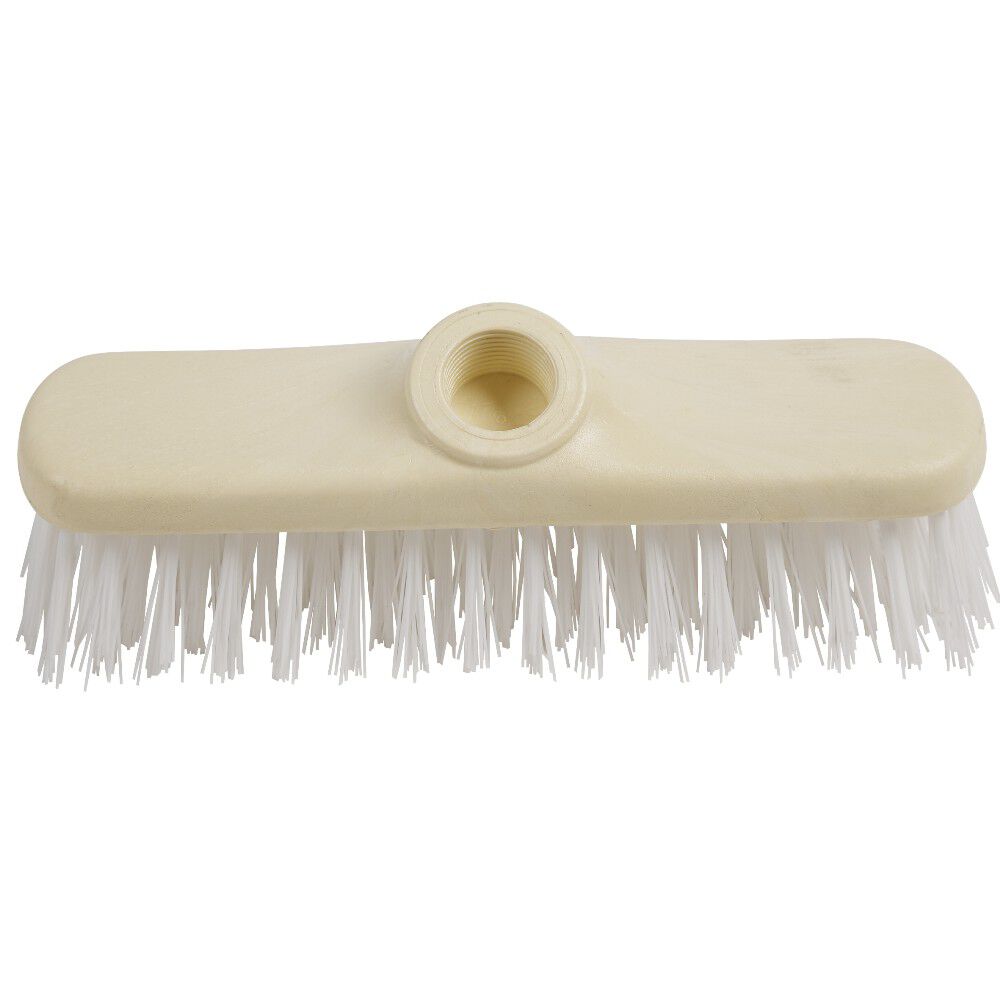 Tête de balai brosse beige et blanc