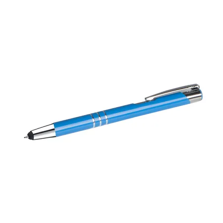 Livepac Office Touchpen Kugelschreiber aus Metall / Farbe: mittelblau