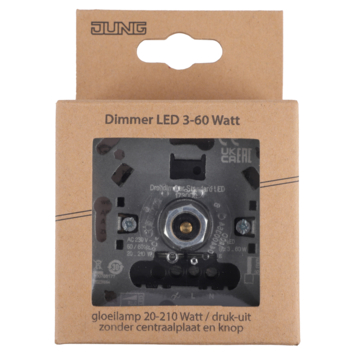 JUNG inbouwdimmer led/spaar 3-60 watt