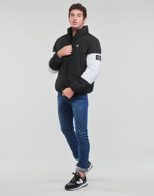 Calvin Klein Jeans - NON-DOWN COLORBLOCK PUFFER - Noir