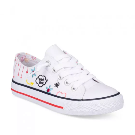Baskets BLANC LOVELY SKULL