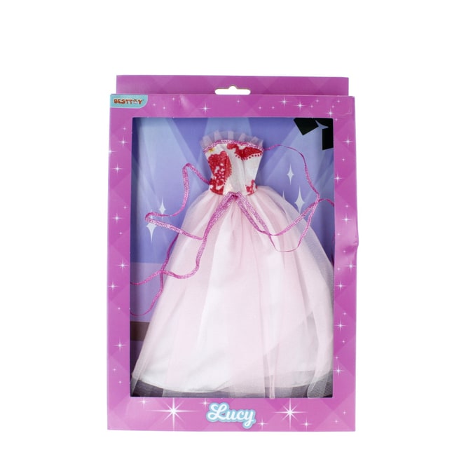 Besttoy - Modepuppenkleid - weiß - Prinzessin