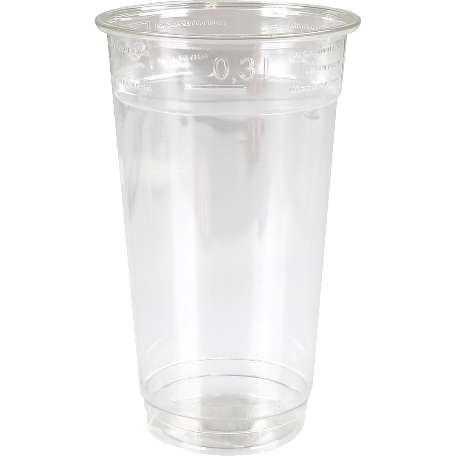 Glas, gerecycled PET, 128mm, 0.3l, transparant
