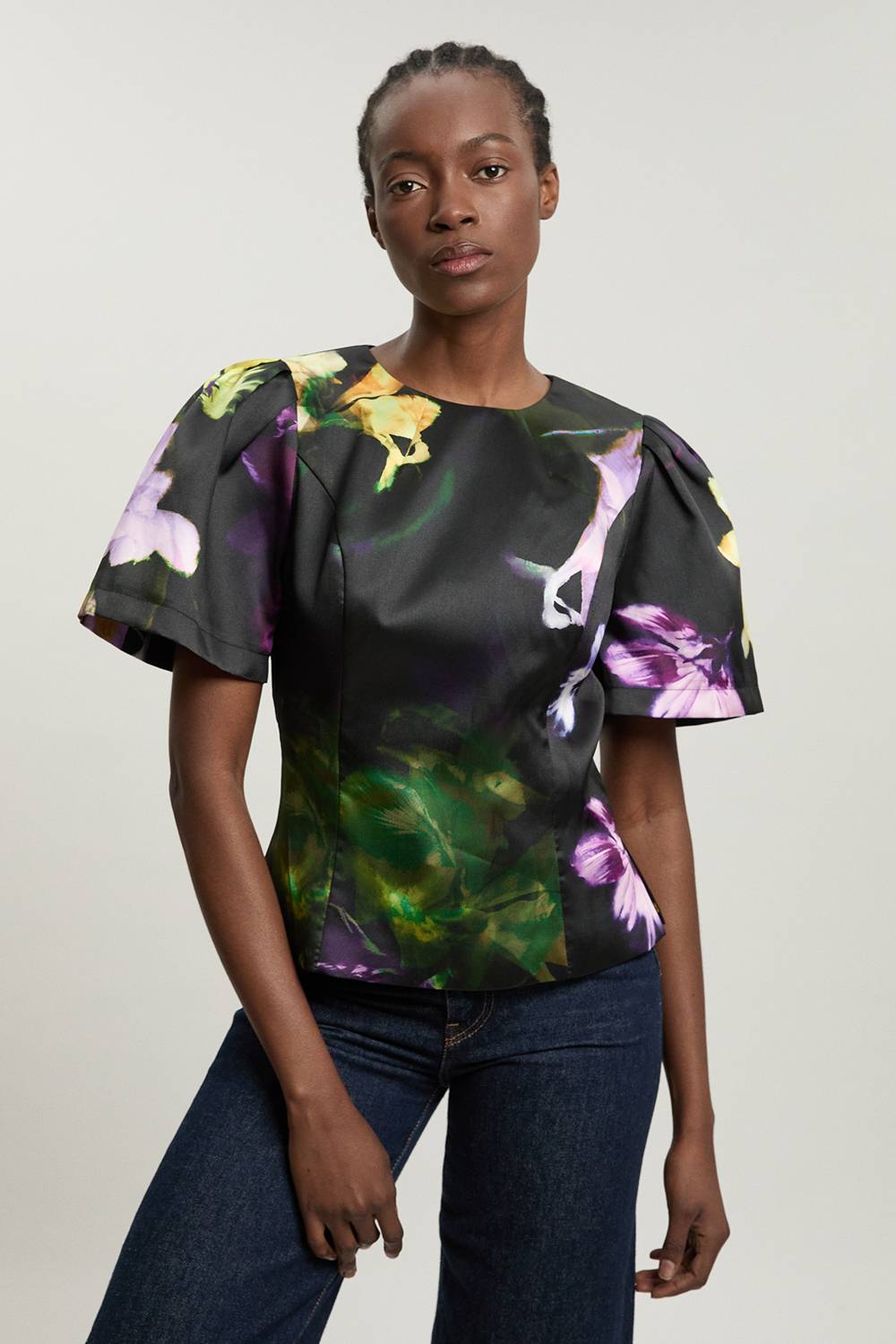 KarenMillen Haut En Sergé À Imprimé Floral