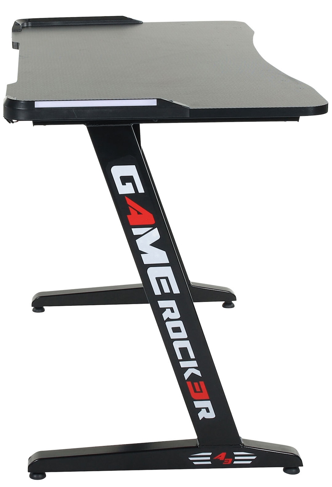 Gaming Tisch GAME ROCKER 110 x 60 cm schwarz
